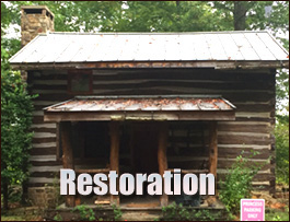 Historic Log Cabin Restoration  Cheriton, Virginia